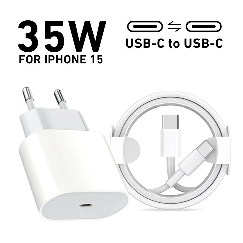 35W PD | Adaptateur secteur de USB-C de charge Rapide | COMPATIBLE